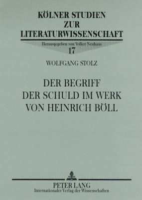 bokomslag Der Begriff Der Schuld Im Werk Von Heinrich Boell