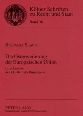 bokomslag Die Osterweiterung Der Europaeischen Union