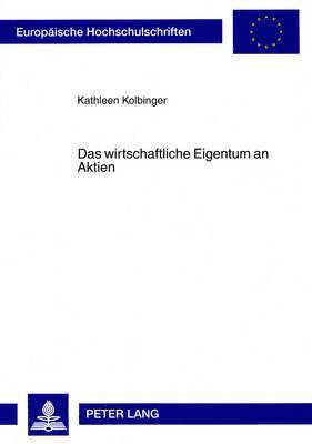 bokomslag Das Wirtschaftliche Eigentum an Aktien