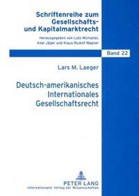 bokomslag Deutsch-Amerikanisches Internationales Gesellschaftsrecht