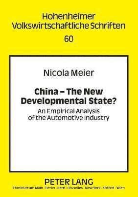 bokomslag China  The New Developmental State?