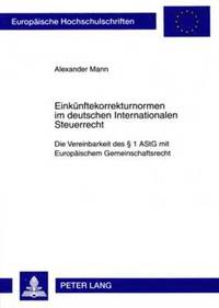 bokomslag Einkuenftekorrekturnormen Im Deutschen Internationalen Steuerrecht
