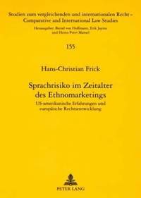 bokomslag Sprachrisiko Im Zeitalter Des Ethnomarketings