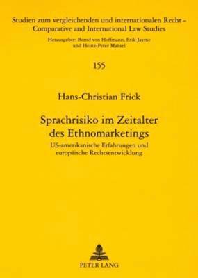 Sprachrisiko Im Zeitalter Des Ethnomarketings 1