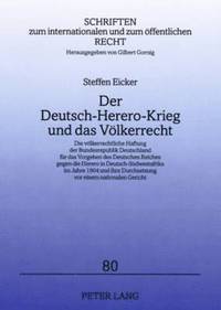 bokomslag Der Deutsch-Herero-Krieg Und Das Voelkerrecht