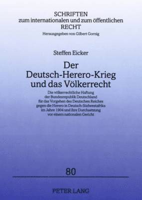 Der Deutsch-Herero-Krieg Und Das Voelkerrecht 1