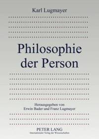 bokomslag Philosophie Der Person