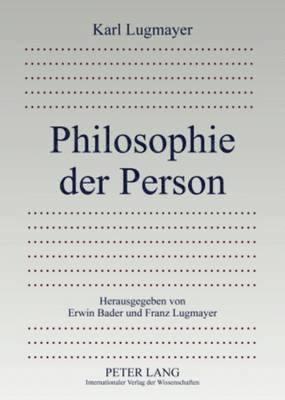 bokomslag Philosophie Der Person