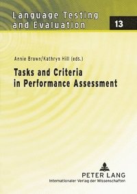 bokomslag Tasks and Criteria in Performance Assessment