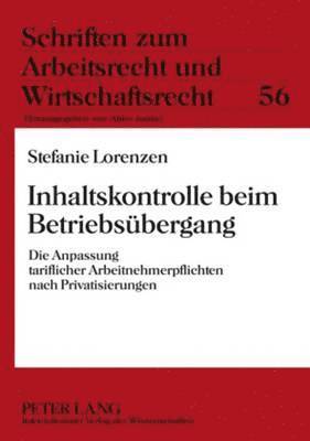 bokomslag Inhaltskontrolle Beim Betriebsuebergang