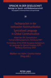 bokomslag Fachsprachen in der weltweiten Kommunikation / Specialized Language in Global Communication