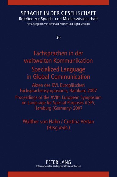 bokomslag Fachsprachen in der weltweiten Kommunikation / Specialized Language in Global Communication