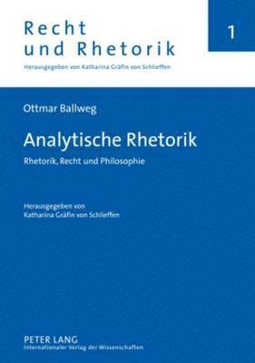 Katharina Gräfin Von Schlieffen, Katharina Gräfin Von Schlieffen - Analytische Rhetorik, Inbunden