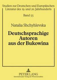 bokomslag Deutschsprachige Autoren Aus Der Bukowina
