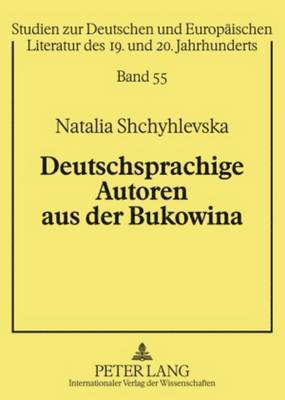 bokomslag Deutschsprachige Autoren Aus Der Bukowina