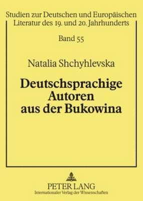 Deutschsprachige Autoren Aus Der Bukowina
