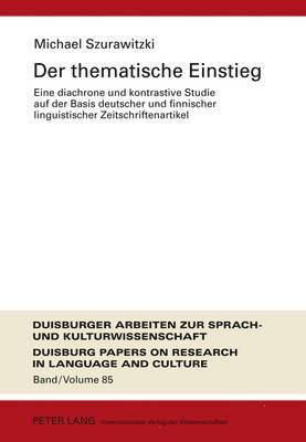 Michael Szurawitzki, Ulrich Ammon - Der Thematische Einstieg, Inbunden
