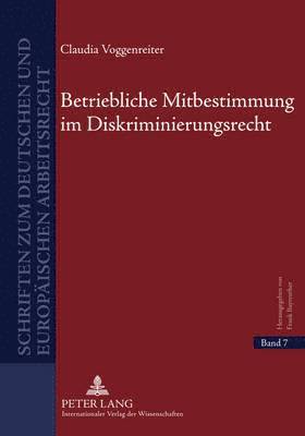Betriebliche Mitbestimmung Im Diskriminierungsrecht