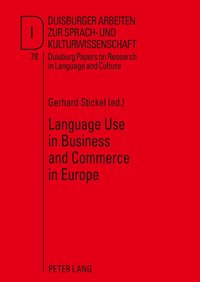 bokomslag Language Use in Business and Commerce in Europe