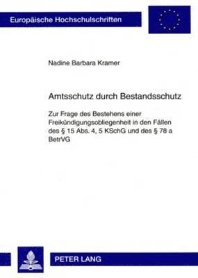 Amtsschutz Durch Bestandsschutz 1