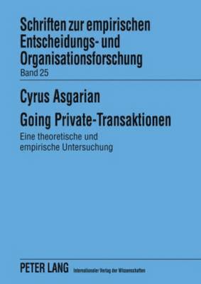 Going Private-Transaktionen 1