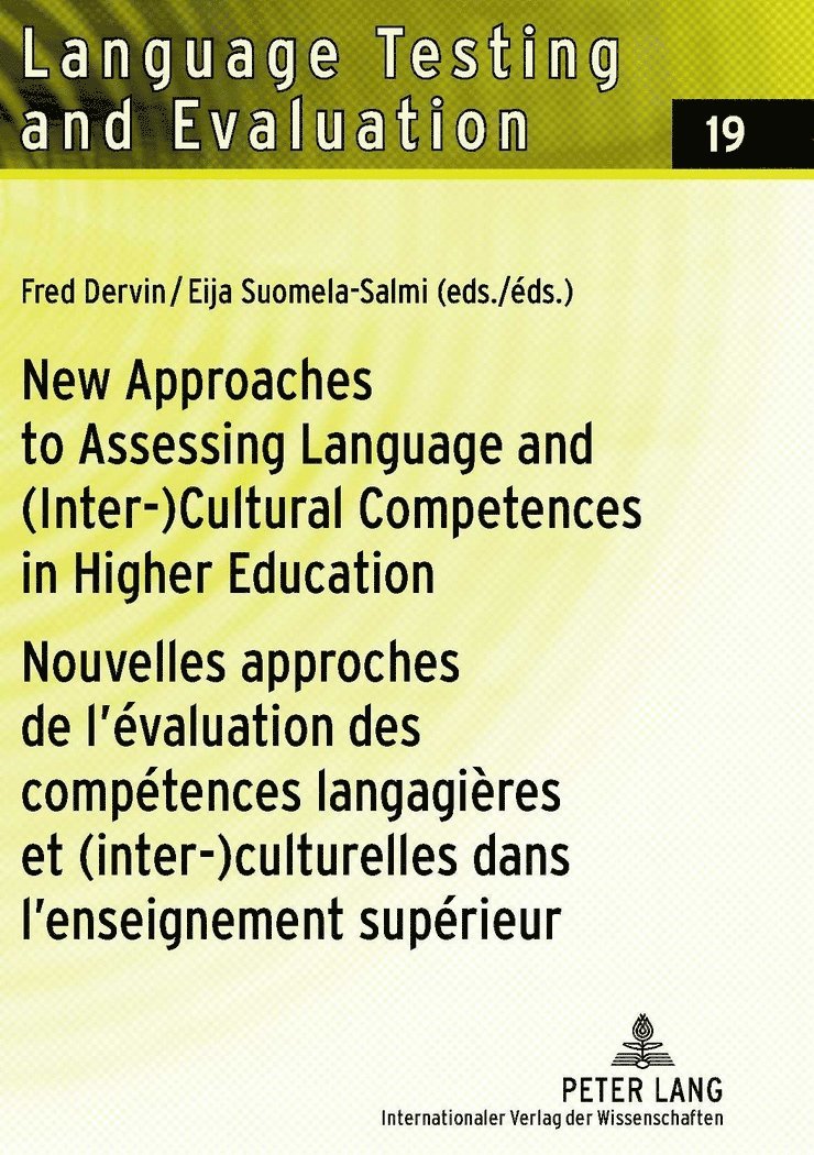 Fred Dervin, Eija Suomela-Salmi - New Approaches to Assessing Language and (Inter-)Cultural Competences in Higher Education / Nouvelles approches de l’évaluation des compétences langagières et (inter-)culturelles dans l’enseignement supérieur, Inbunden