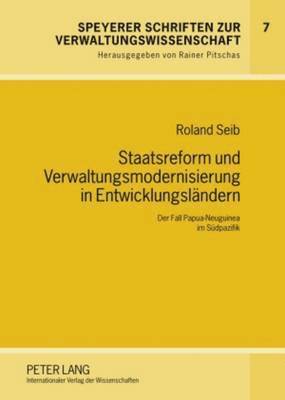 Staatsreform Und Verwaltungsmodernisierung in Entwicklungslaendern 1