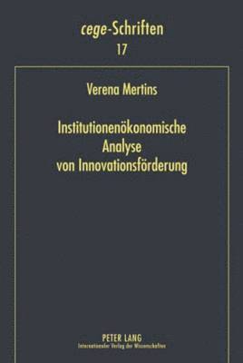 bokomslag Institutionenoekonomische Analyse Von Innovationsfoerderung