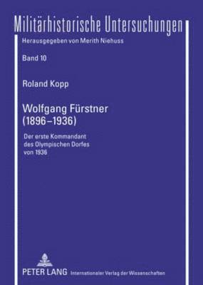 bokomslag Wolfgang Fuerstner (1896-1936)