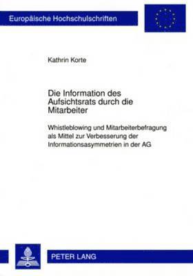 Die Information Des Aufsichtsrats Durch Die Mitarbeiter 1