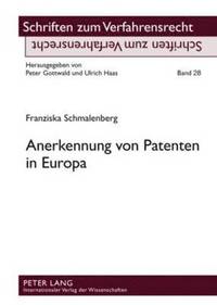 bokomslag Anerkennung Von Patenten in Europa