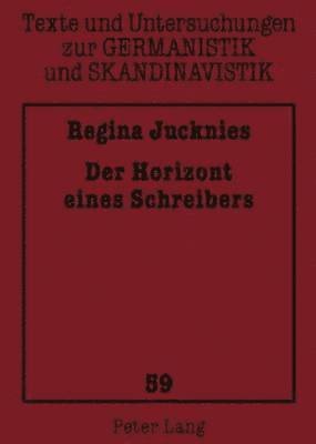 bokomslag Der Horizont Eines Schreibers
