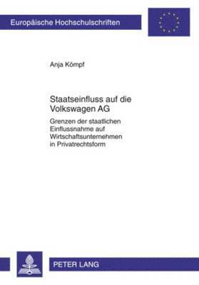 Staatseinfluss Auf Die Volkswagen AG
