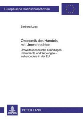 bokomslag Oekonomik Des Handels Mit Umweltrechten