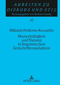 bokomslag Musterhaftigkeit Und Varianz in Linguistischen Zeitschriftenaufsaetzen