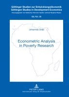 Econometric Analysis in Poverty Research 1