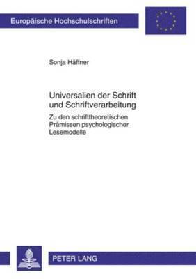 Universalien Der Schrift Und Schriftverarbeitung