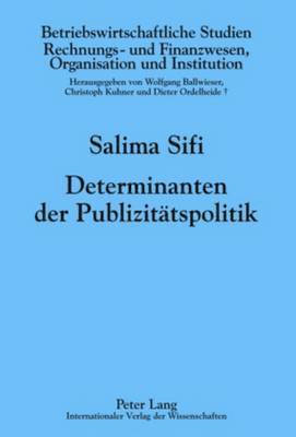 Determinanten Der Publizitaetspolitik 1