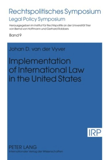 bokomslag Implementation of International Law in the United States