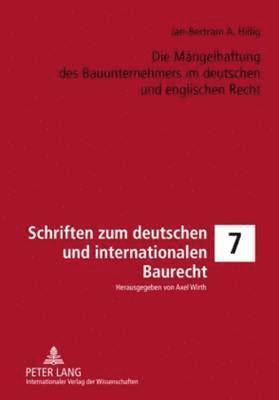 bokomslag Die Maengelhaftung Des Bauunternehmers Im Deutschen Und Englischen Recht