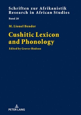 Cushitic Lexicon and Phonology 1