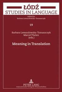bokomslag Meaning in Translation