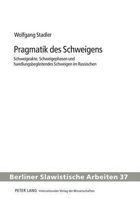 bokomslag Pragmatik Des Schweigens