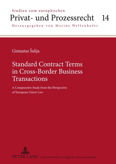 bokomslag Standard Contract Terms in Cross-Border Business Transactions