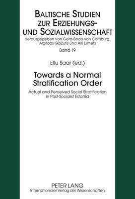 bokomslag Towards a Normal Stratification Order