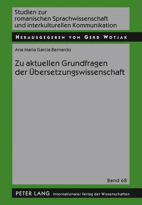 bokomslag Zu Aktuellen Grundfragen Der Uebersetzungswissenschaft