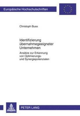 bokomslag Identifizierung Uebernahmegeeigneter Unternehmen