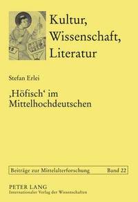 bokomslag 'Hoefisch' Im Mittelhochdeutschen