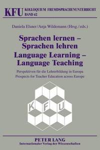 bokomslag Sprachen lernen - Sprachen lehren- Language Learning - Language Teaching