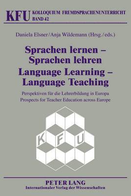 bokomslag Sprachen lernen  Sprachen lehren- Language Learning  Language Teaching